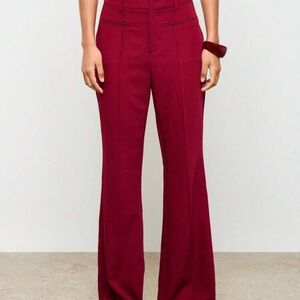 Chic Burgundy Wide Leg Women's Pants NWT
